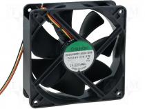 Fan 120x120x38 ball DC24V signal wire F type